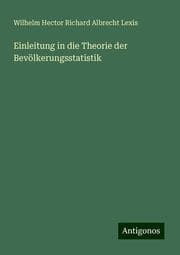 Cover von Einleitung in die Theorie der Bevölkerungsstatistik