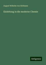Cover von Einleitung in die moderne Chemie