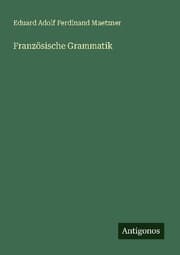 Cover von Französische Grammatik