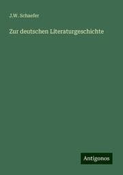 Cover von Zur deutschen Literaturgeschichte
