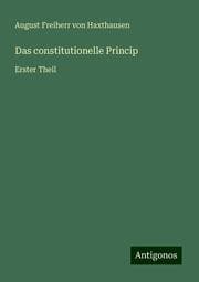 Cover von Das constitutionelle Princip