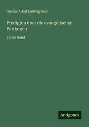 Cover von Predigten über die evangelischen Perikopen