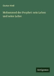 Cover von Mohammed der Prophet: sein Leben und seine Lehre
