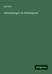 Cover von Abhandlungen zu Shakespeare
