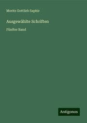 Cover von Ausgewählte Schriften