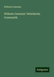 Cover von Wilhelm Gesenius' Hebräische Grammatik