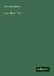 Cover von Zwei Gedichte