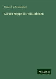 Cover von Aus der Mappe des Verstorbenen