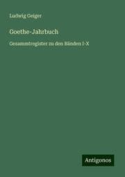 Cover von Goethe-Jahrbuch