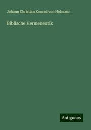 Cover von Biblische Hermeneutik
