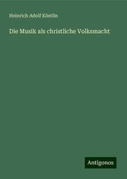 Cover von Die Musik als christliche Volksmacht