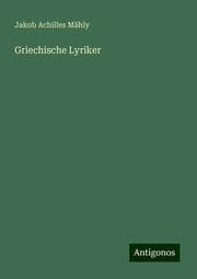 Cover von Griechische Lyriker
