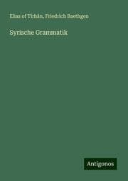 Cover von Syrische Grammatik