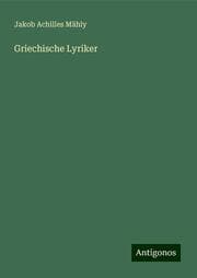 Cover von Griechische Lyriker