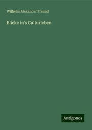 Cover von Blicke in's Culturleben