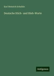 Cover von Deutsche Stich- und Hieb-Worte
