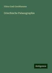 Cover von Griechische Palaeographie