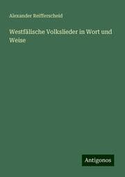 Cover von Westfälische Volkslieder in Wort und Weise