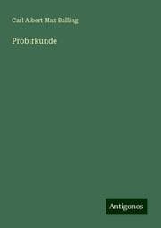 Cover von Probirkunde