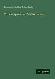 Cover von Vorlesungen über Zahlentheorie