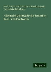 Cover von Allgemeine Zeitung für die deutschen Land- und Forstwirthe