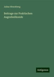 Cover von Beitrage zur Praktischen Augenheilkunde