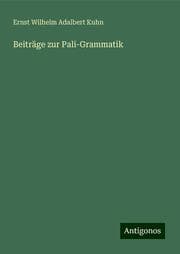 Cover von Beiträge zur Pali-Grammatik
