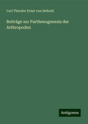 Cover von Beiträge zur Parthenogenesis der Arthropoden