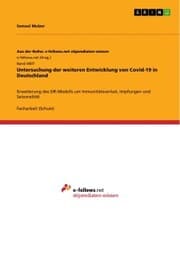 Cover von Untersuchung der weiteren Entwicklung von Covid-19 in Deutschland