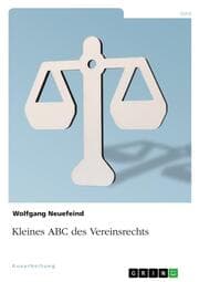 Cover von Kleines ABC des Vereinsrechts