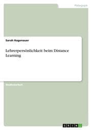Cover von Lehrerpersönlichkeit beim Distance Learning