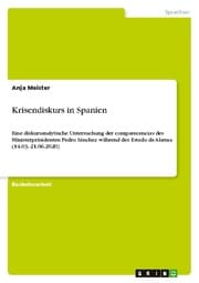 Cover von Krisendiskurs in Spanien