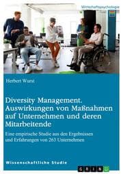 Cover von Diversity Management. Auswirkungen von Maßnahmen auf Unternehmen und deren Mitarbeitende