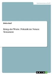 Cover von Krieg der Worte. Polemik im Neuen Testament