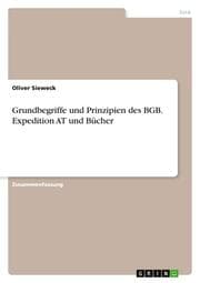 Cover von Grundbegriffe und Prinzipien des BGB. Expedition AT und Bücher