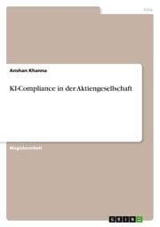 Cover von KI-Compliance in der Aktiengesellschaft