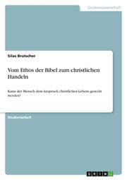 Cover von Vom Ethos der Bibel zum christlichen Handeln