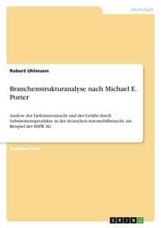 Cover von Branchenstrukturanalyse nach Michael E. Porter