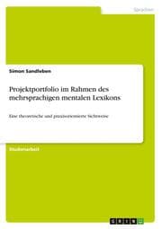 Cover von Projektportfolio im Rahmen des mehrsprachigen mentalen Lexikons