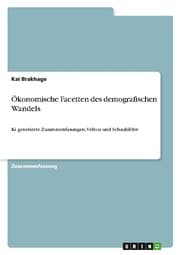 Cover von Ökonomische Facetten des demografischen Wandels