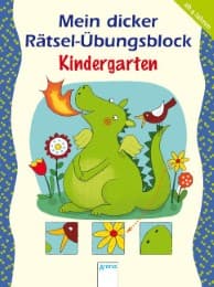 Cover von Mein dicker Rätsel-Übungsblock: Kindergarten