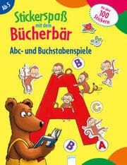 Cover von Stickerspaß mit dem Bücherbär - Abc- und Buchstabenspiele
