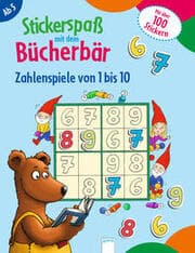 Cover von Stickerspaß mit dem Bücherbär - Zahlenspiele von 1 bis 10