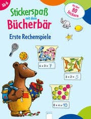 Cover von Stickerspaß mit dem Bücherbär - Erste Rechenspiele