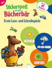 Cover von Stickerspaß mit dem Bücherbär - Erste Lese- und Schreibspiele