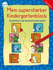 Cover von Mein superstarker Kindergartenblock. Suchrätsel und Konzentrationsspiele