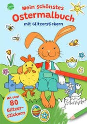Cover von Mein schönstes Ostermalbuch mit Glitzerstickern