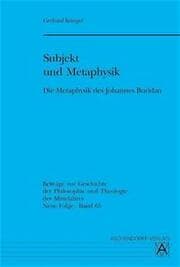 Cover von Die Metaphysik des Johannes Buridan