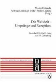 Cover von Die Weisheit - Ursprünge und Rezeption