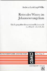 Cover von Rettendes Wissen im Johannesevangelium